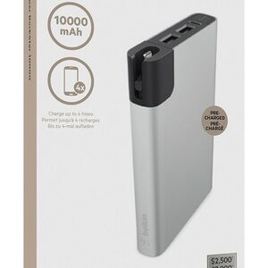 Belkin Mixit Power Rockstar 10000MAh Power Pack Gray Portable Charger